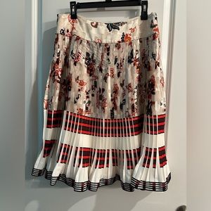 Authentic Tory Burch Printed Pleated Skirt BNWT